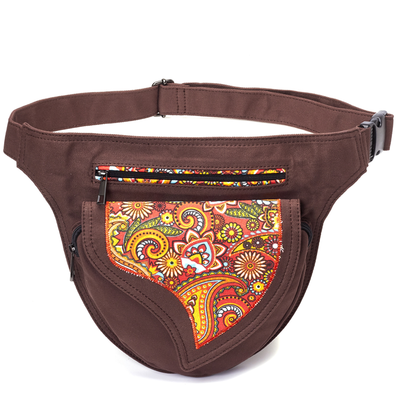 Women'S Bum Bags - Annmouler Taille Tasche für Frauen Leinwand