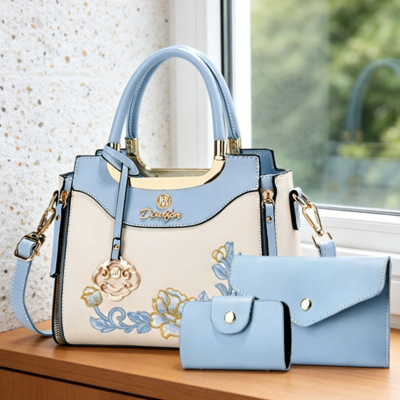 Women'S Bags Handbags - 3-teiliges Set hochwertiger bestickter Handtaschen, geeignet