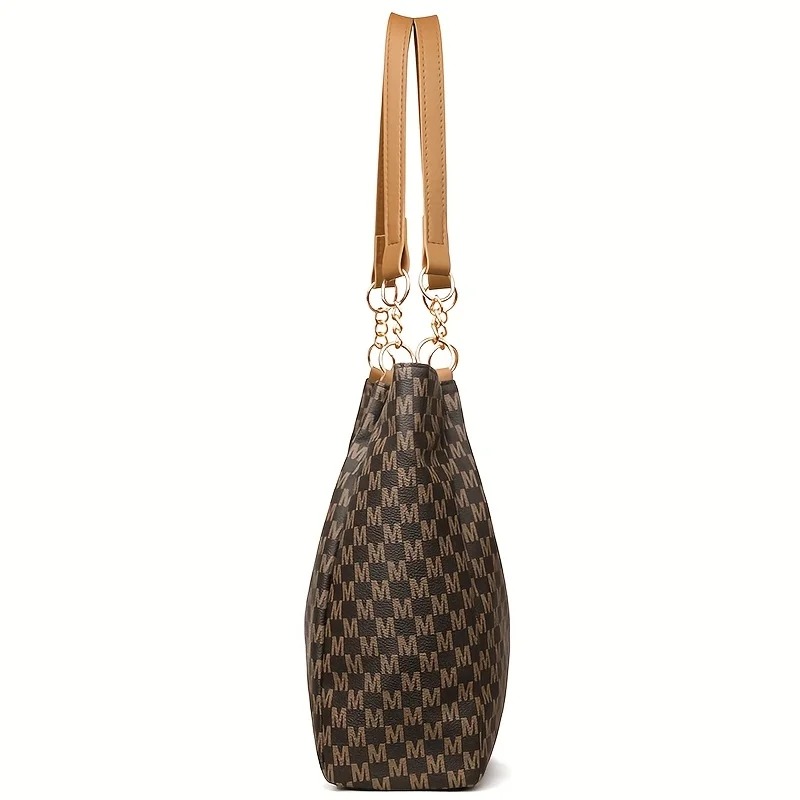 Women Bags Logo - Modische Neue Umhängetaschen Einfarbige Schultertaschen Metall-Buchstaben-Logo