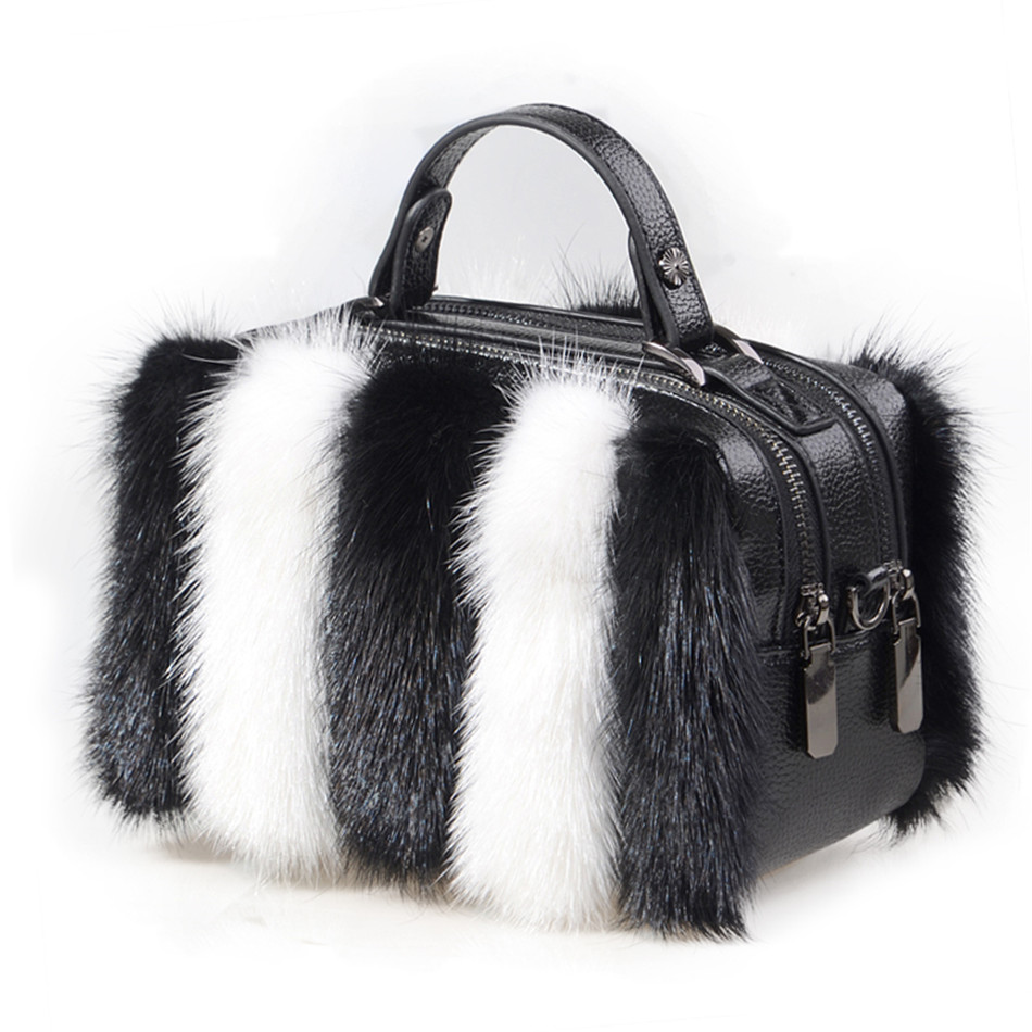 Women Bags Pk - Natürliche Nerzfell-Tasche 2026 Crossbody-Taschen Herbst Winter