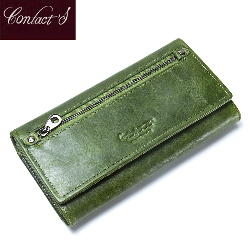 Women Bags Low Price - Kontakt's Echtes Leder Frauen Geldbörsen Weibliche