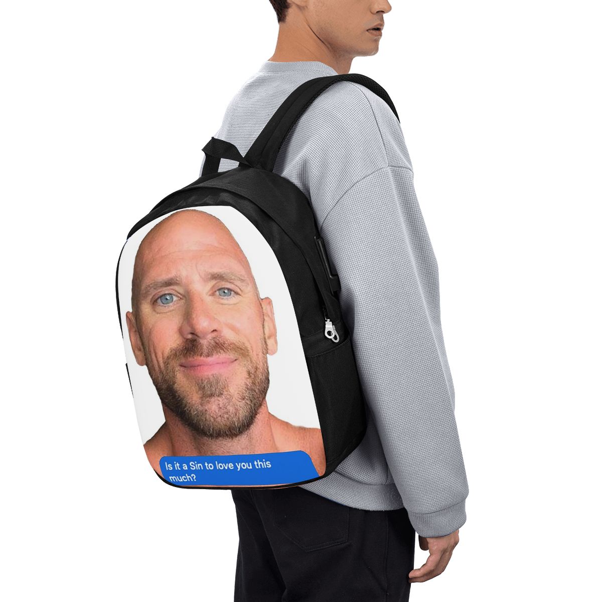 Women Bags Laptop - Johnny Sins Flirty Text Bubble Rucksack,