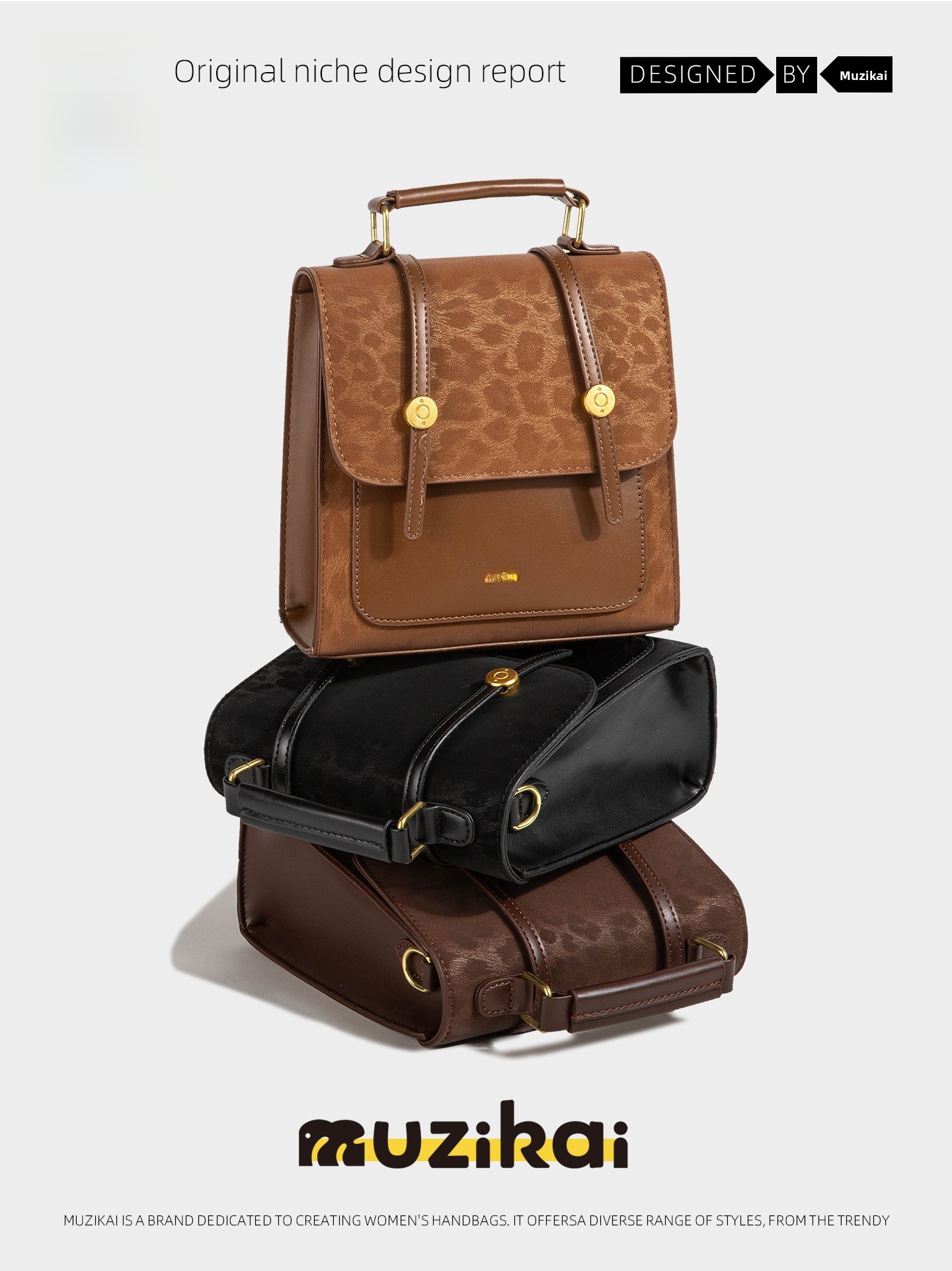 Women Bags College - MuziKai Retro College-Stil Leopardenmuster Rucksack für