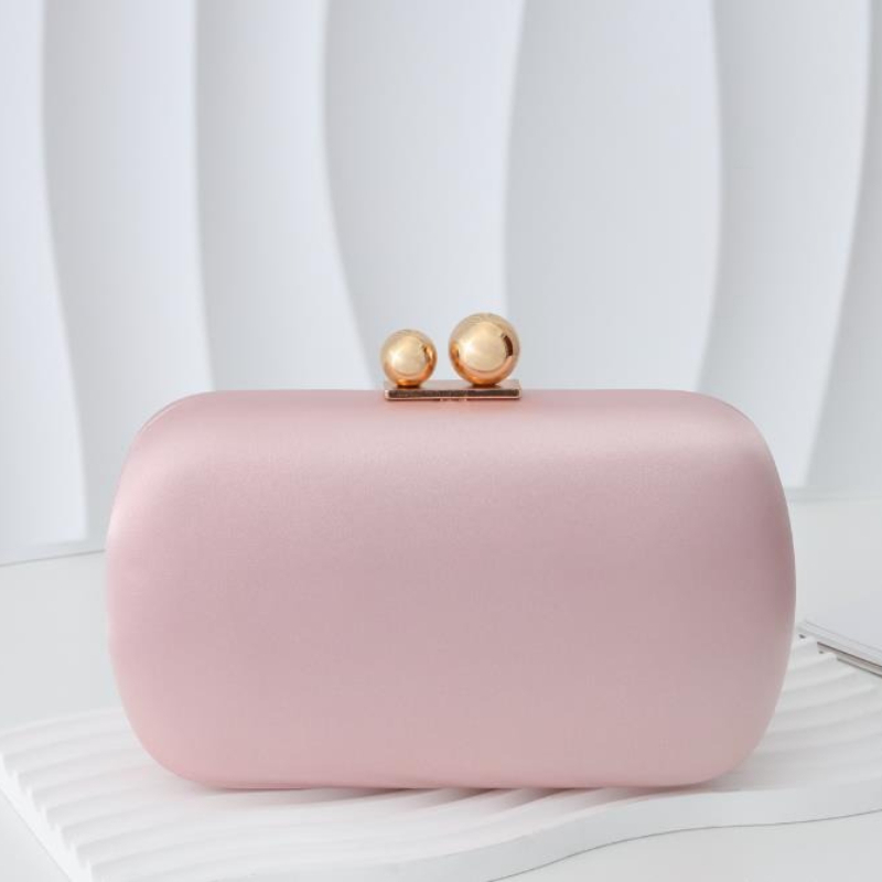Women Bags Gold - Elegante Seidensatin-Abendtaschen für Damen mit zwei