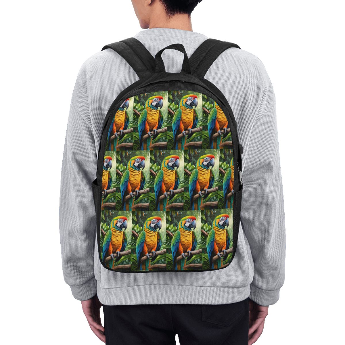 Women Bags Laptop - Niedlicher Papageien-Rucksack, Reisetasche für Notebooks, Computer,