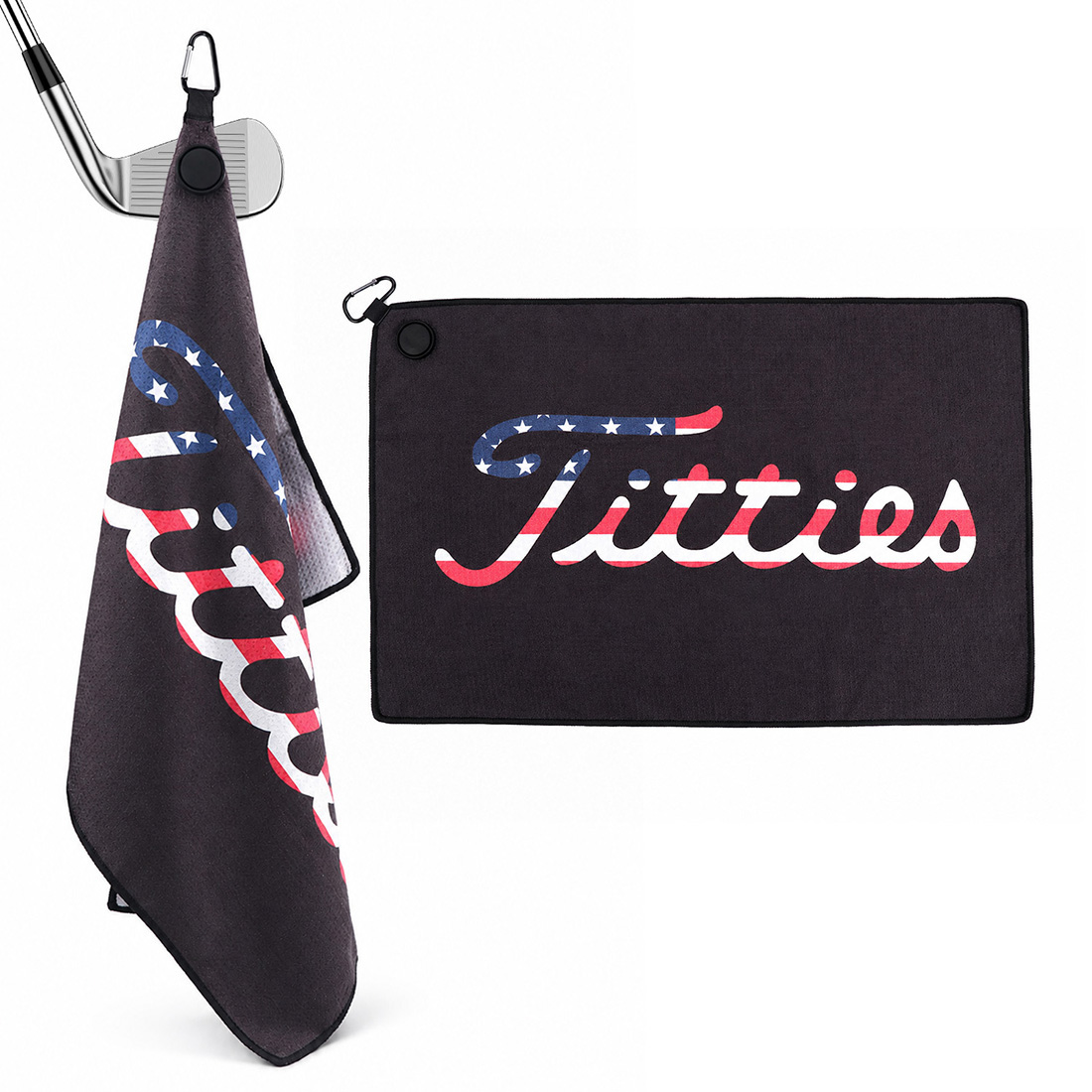 Women X Bags - Amerikanische Flagge Magnetisches Golf-Handtuch 23,6' L