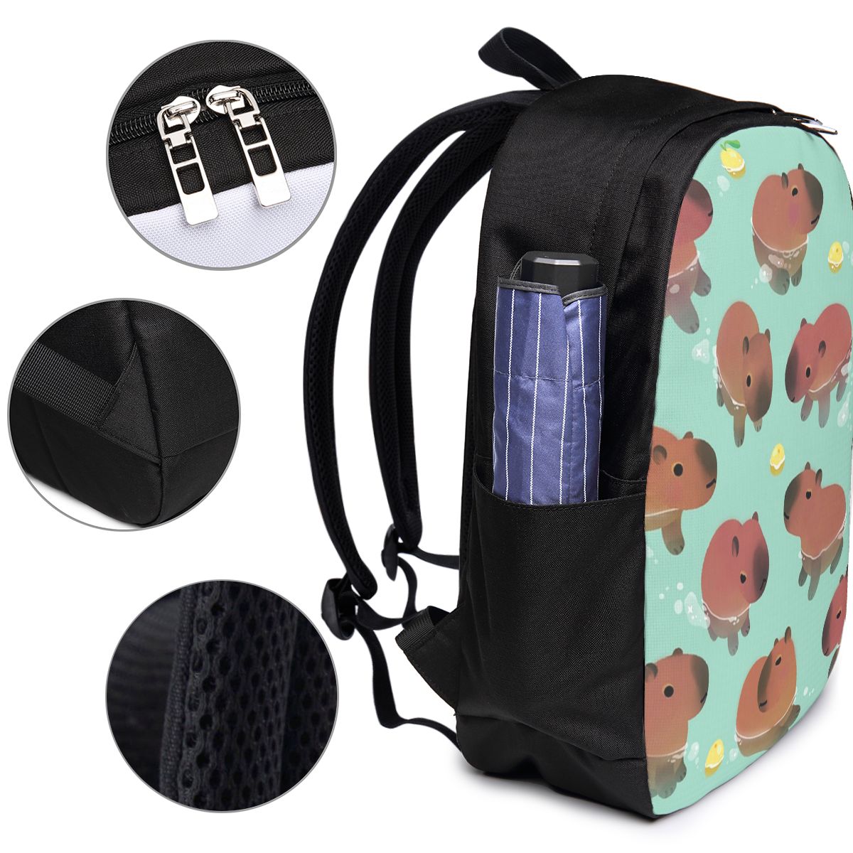 Rucksack mit Capybara-Tiermust – Women Bags Laptop Bewertung und Preis