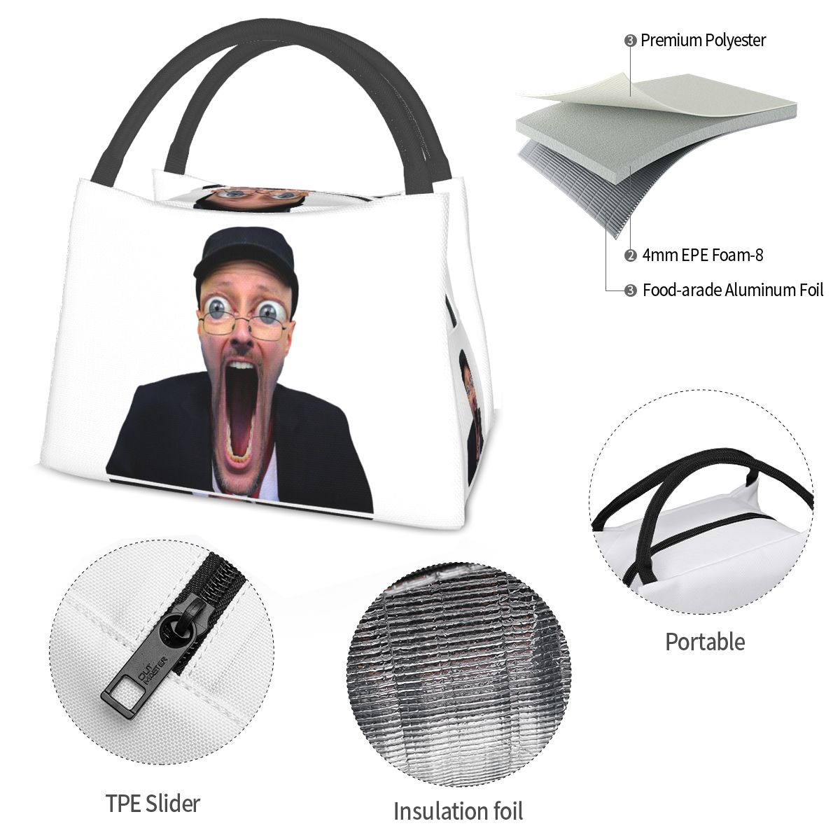 NOSTALGIA CRITIC WOJAK FUNNY M – Women Bags Reddit Bewertung und Preis