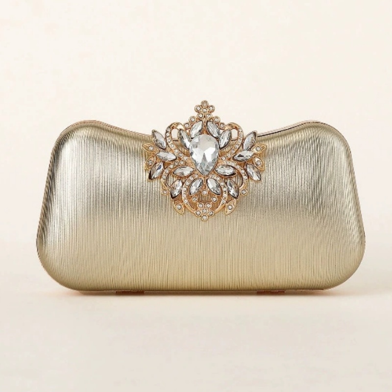 Dunkelgrüne Samt-Clutch Luxuri – Women Bags Gold Bewertung und Preis