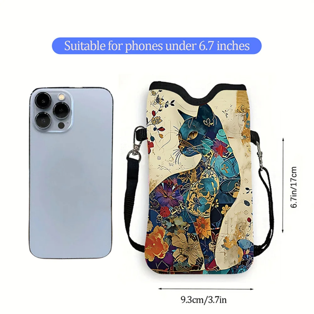 Umhängetasche mit floralem Kat – Phone Bag Crossbody Bewertung und Preis