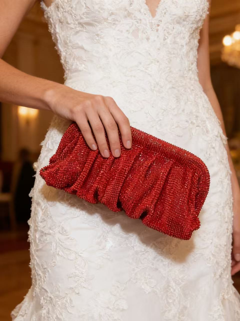 Rote Clutch-Tasche aus Alumini – Clutch Bag Evening Bewertung und Preis
