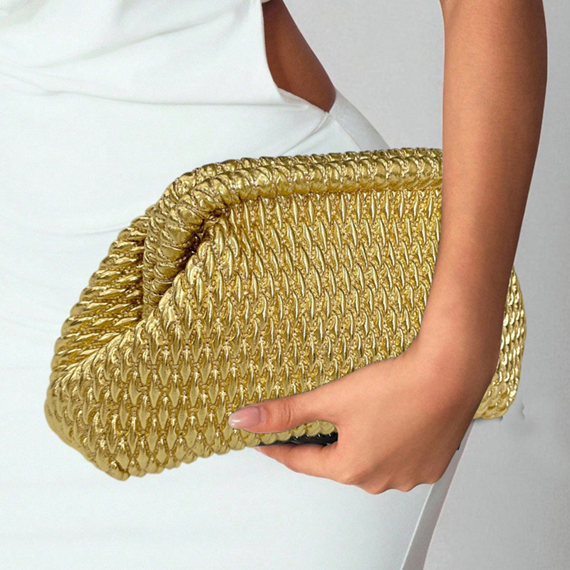 2026 Luxuriöse Handgewebte Gol – Women Bags Gold Bewertung und Preis