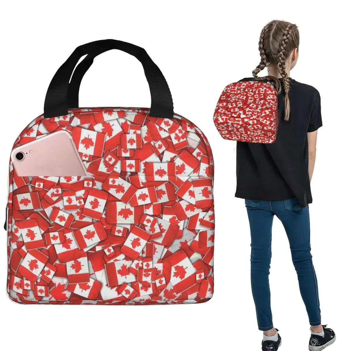 Isolierte Lunch-Tasche mit Kan – Women Bags Canada Bewertung und Preis