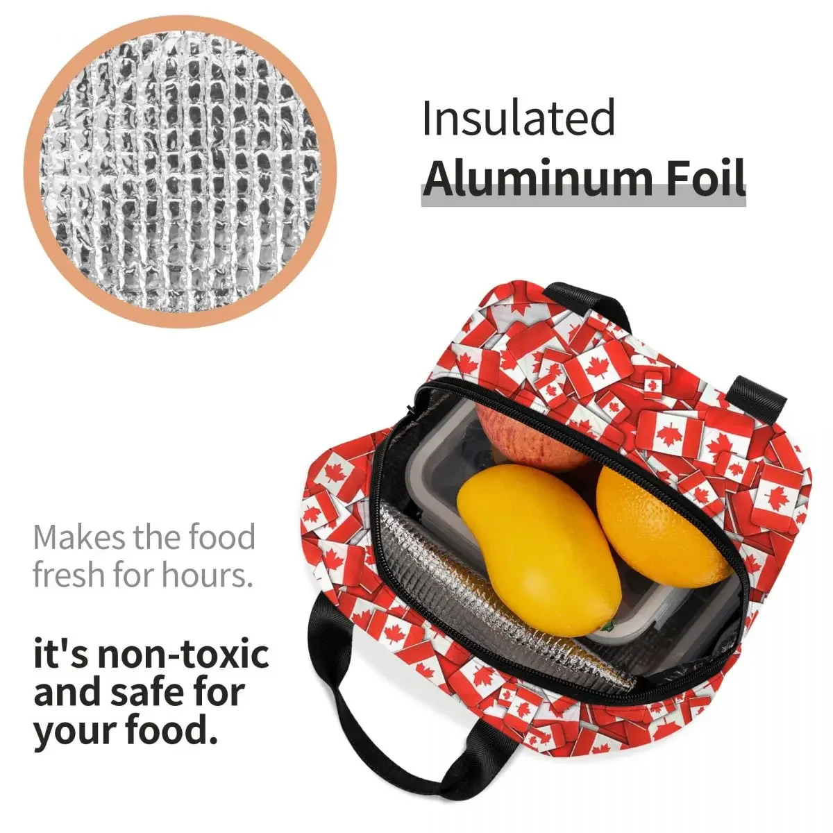 Isolierte Lunch-Tasche mit Kan – Women Bags Canada Bewertung und Preis