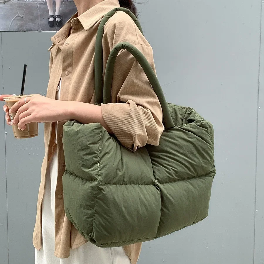 Baumwolle gepolsterte Tragetas – Women Bags Low Price Bewertung und Preis