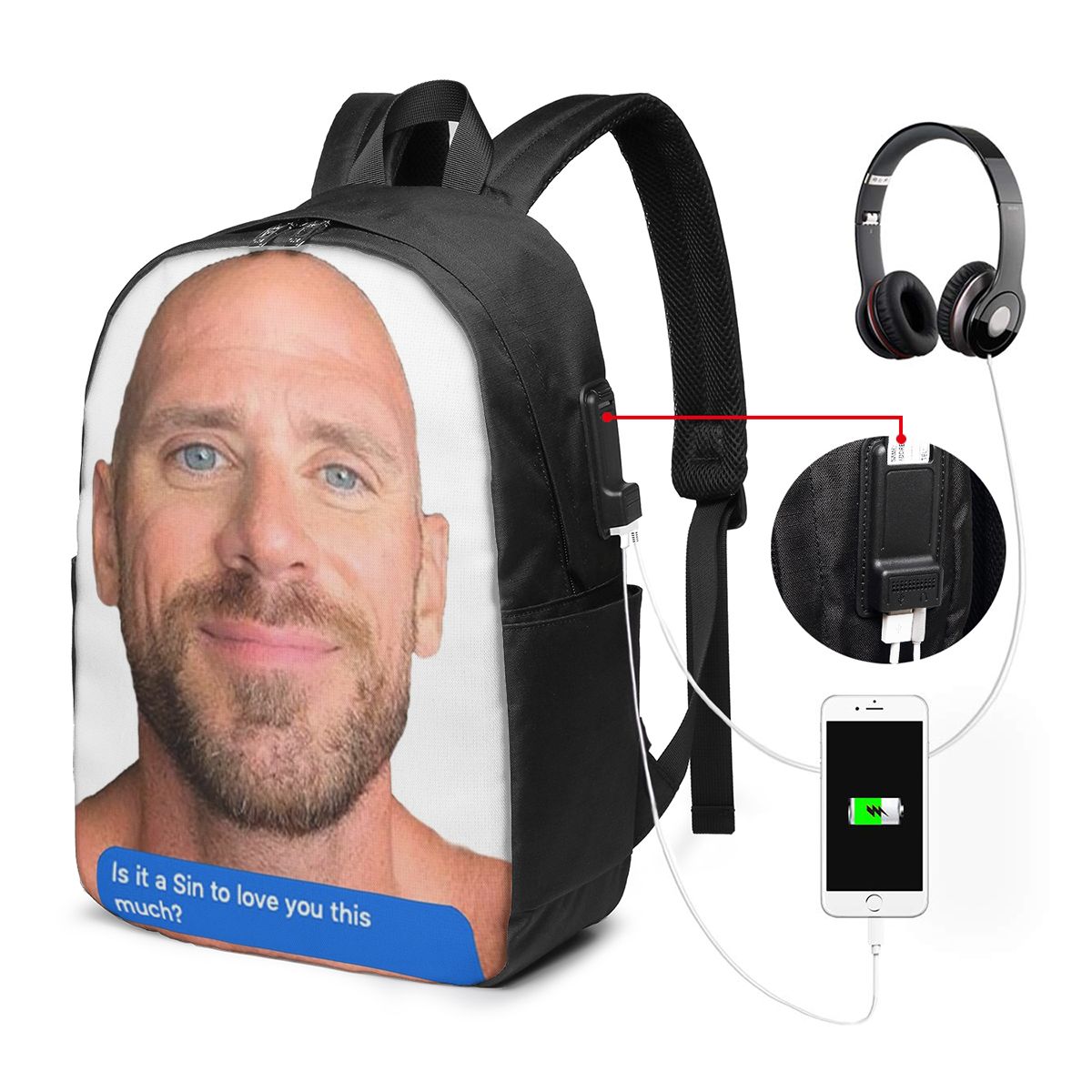 Johnny Sins Flirty Text Bubble – Women Bags Laptop Bewertung und Preis