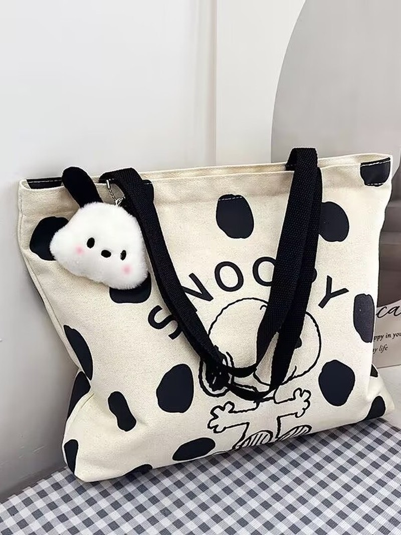 Cartoon Snoopy Canvas-Umhänget – Women'S Bags Handbags Bewertung und Preis
