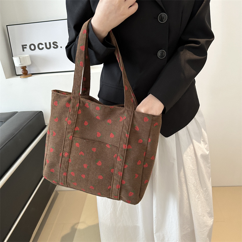 Cordhandtasche Erdbeeren Stran – Women Bags Low Price Bewertung und Preis