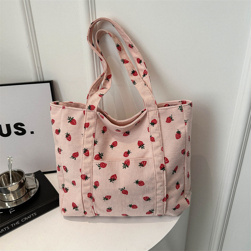 Cordhandtasche Erdbeeren Stran – Women Bags Low Price Bewertung und Preis
