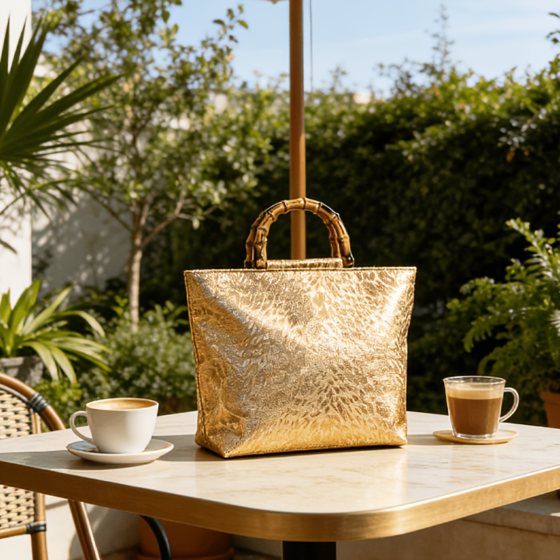 Leichte Luxus-Tragetasche aus  – Women Bags Gold Bewertung und Preis