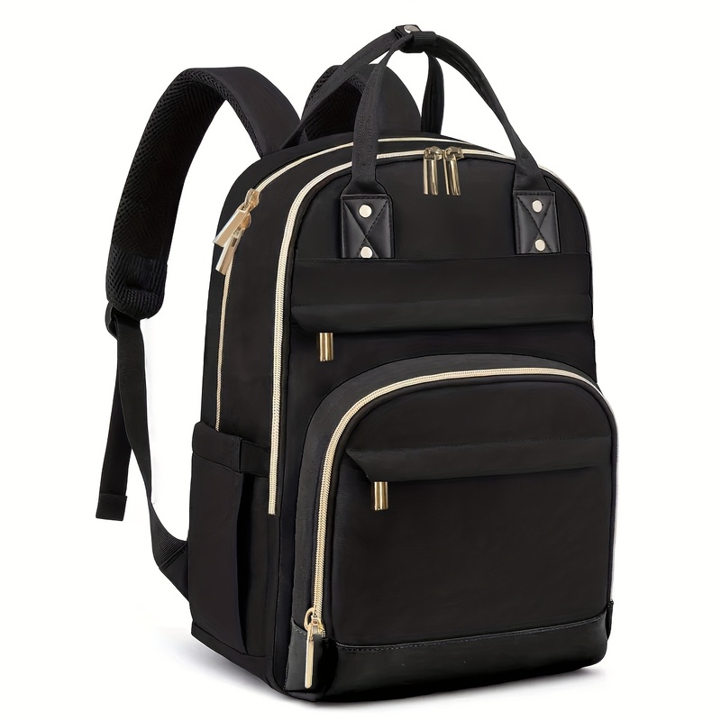 Zweifarbiger Laptop-Rucksack f – Women Bags Gold Bewertung und Preis