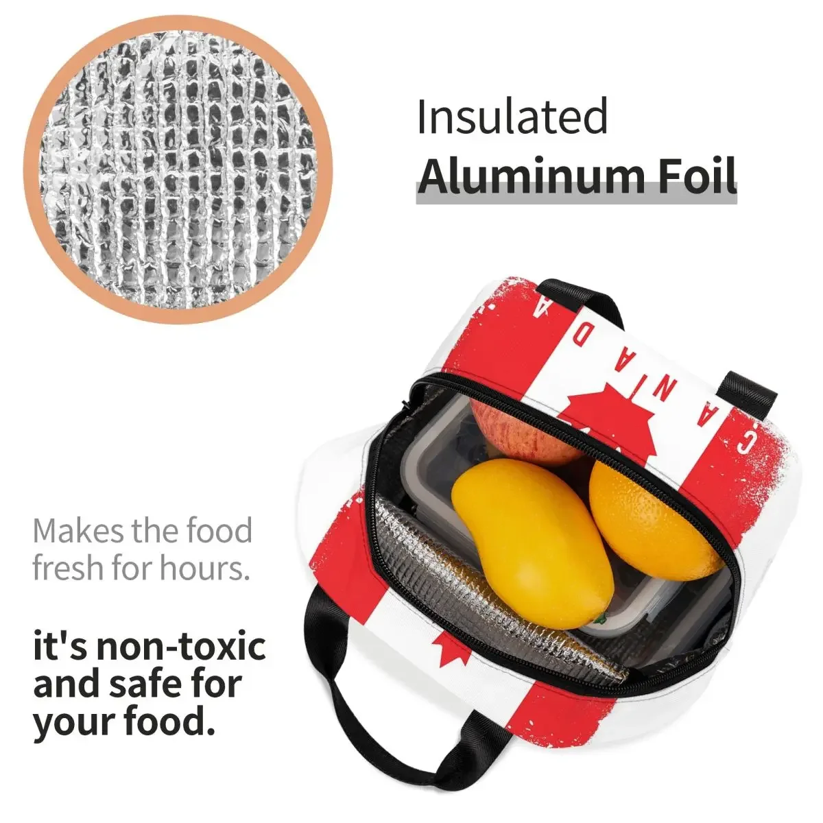Isolierte Lunch-Tasche mit Kan – Women Bags Canada Bewertung und Preis