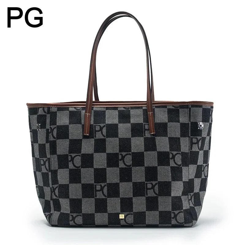 PG Retro Damen Karierte Traget – Women Bags Logo Bewertung und Preis