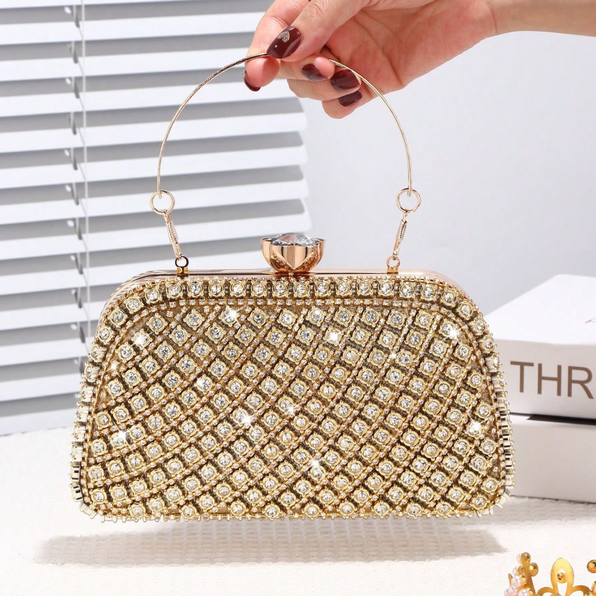 Luxuriöse Diamanten-Glitzer-Ab – Clutch Bag Evening Bewertung und Preis