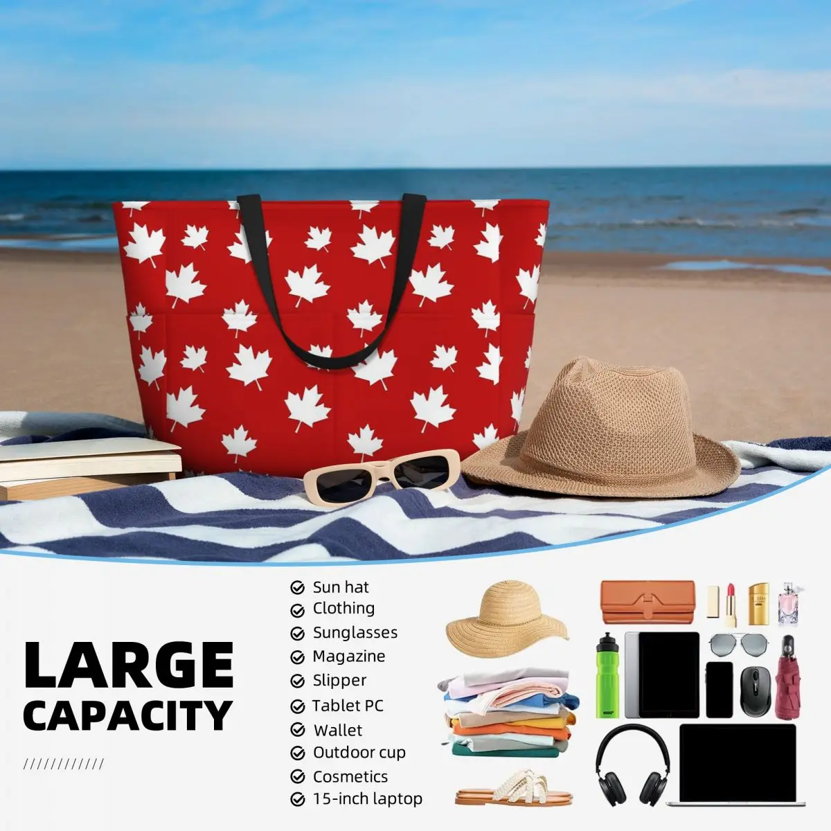 Kanada-Ahornblatt-Flaggenmuste – Women Bags Canada Bewertung und Preis